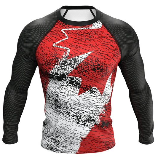 Canada Premium Rash Guard - LONG OR SHORT SLEEVE - MADE TO ORDER 2 WEEK DISPATCH