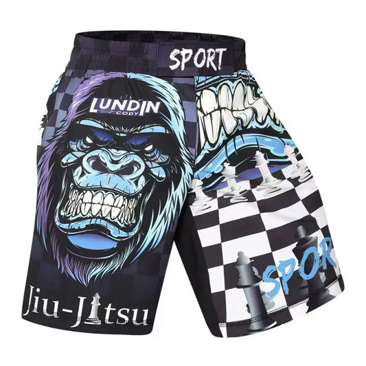 Gorilla Chess Premium BJJ No Gi Grappling Shorts - MADE TO ORDER 2 WEEK DISPATCH
