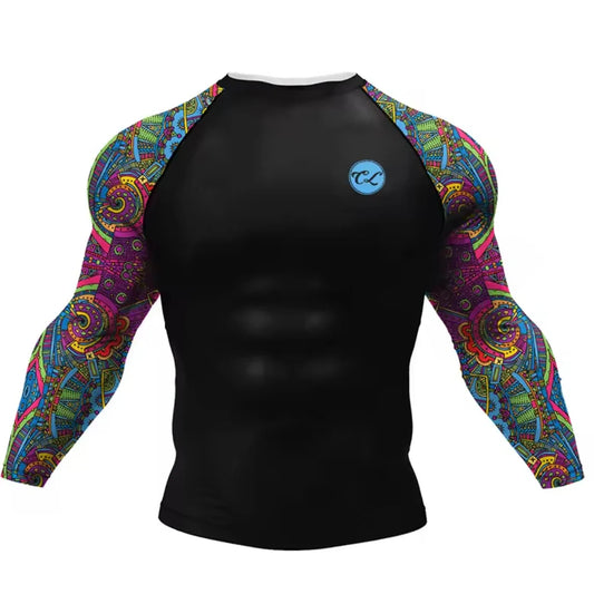 Psychedelic Premium BJJ / MMA Rash Guard - LONG & SHORT SLEEVE VARIATIONS - MADE TO ORDER 2 WEEK DISPATCH