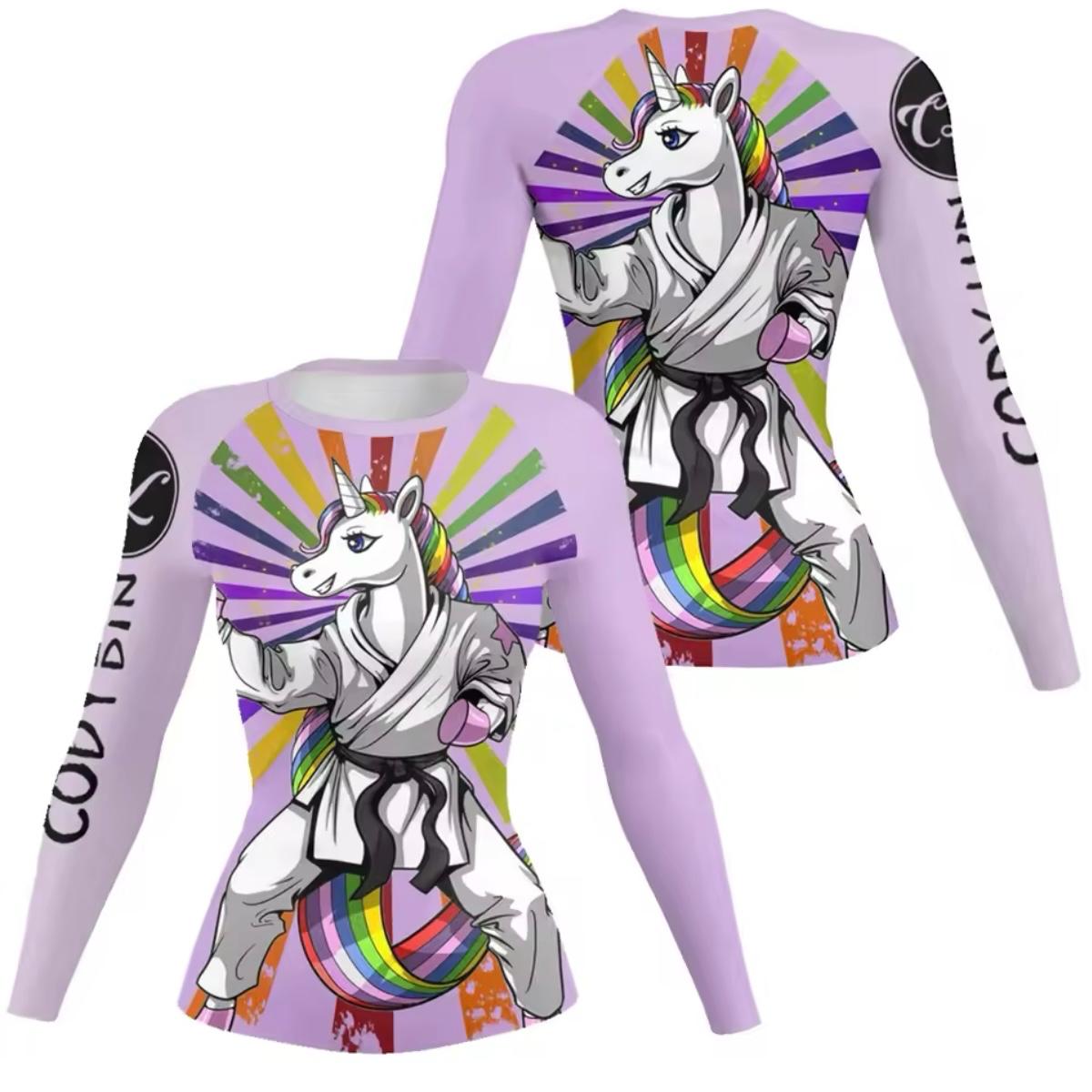 Women’s Unicorn Premium BJJ / MMA Rash Guard - MADE TO ORDER 2 WEEK DISPATCH