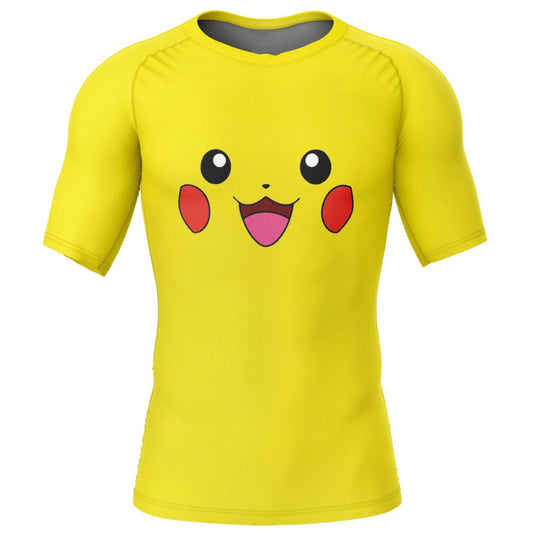 Pokemon Pikachu Premium Rash Guard - LONG OR SHORT SLEEVE - MADE TO ORDER 2 WEEK DISPATCH