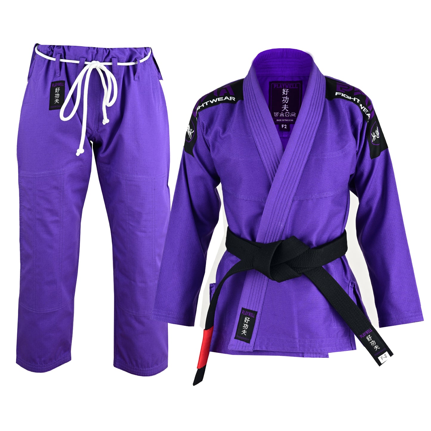 Playwell Adults Ladies Pro Elite BJJ Jiu Jitsu Gi -  Purple