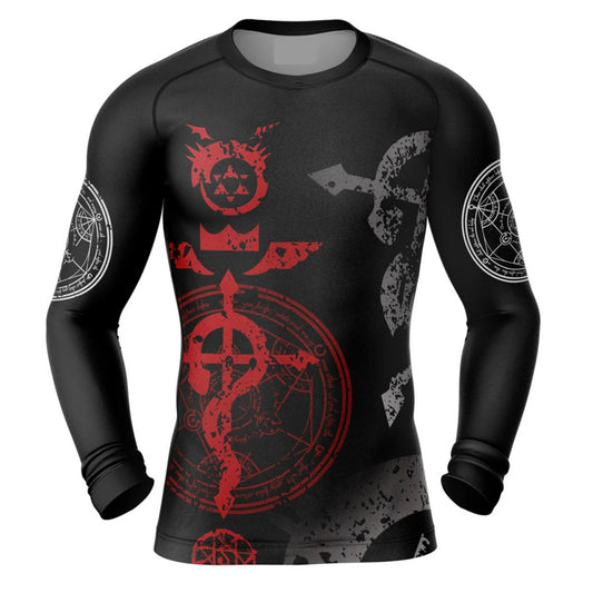 Fullmetal Alchemist Transmutation Circle Premium Rash Guard - LONG OR SHORT SLEEVE - MADE TO ORDER 2 WEEK DISPATCH