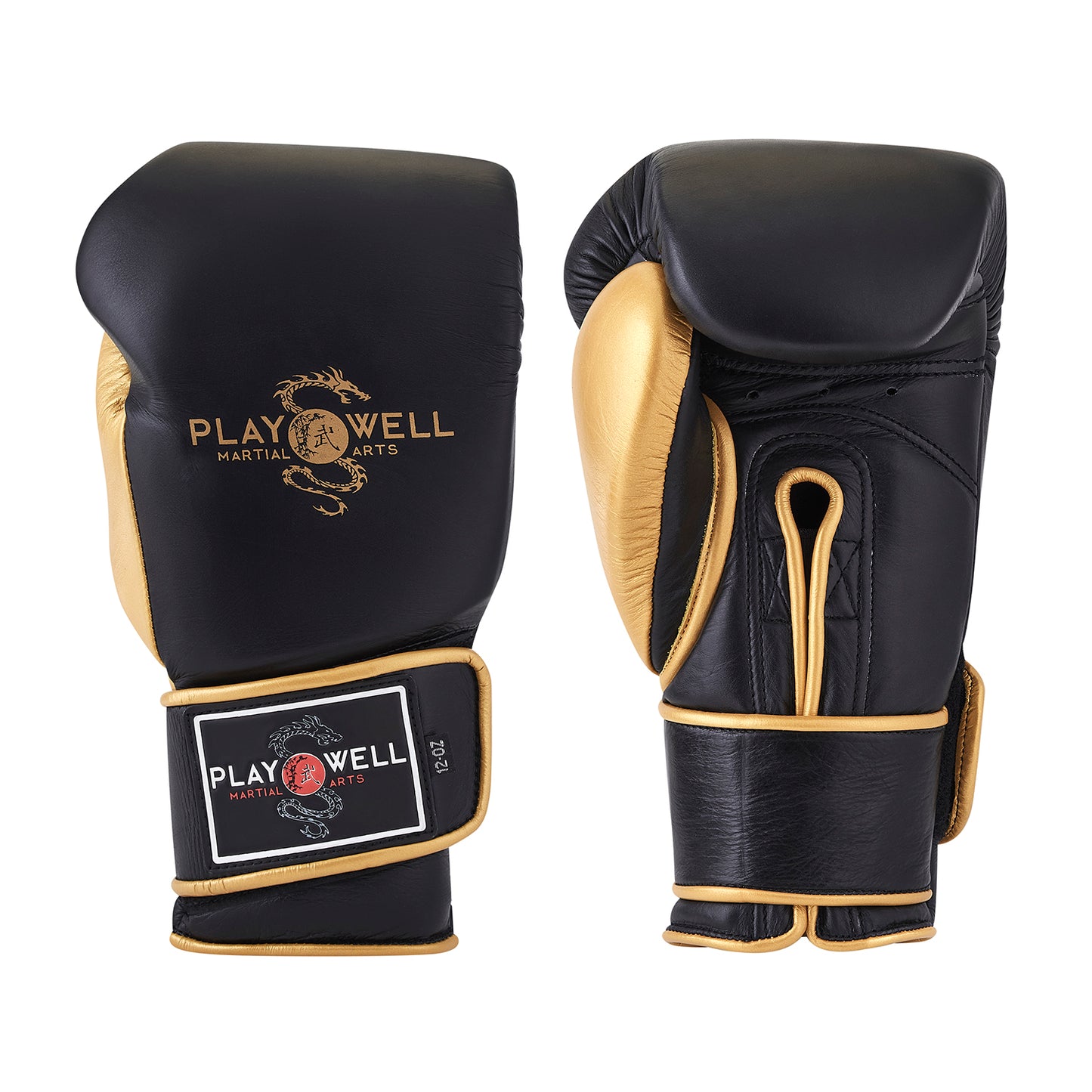 Playwell Premium "Champion" Leather Boxing Sparring Gloves