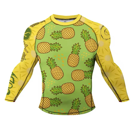 Pineapple Premium BJJ / MMA Rash Guard - LONG & SHORT SLEEVE VARIATIONS - MADE TO ORDER 2 WEEK DISPATCH