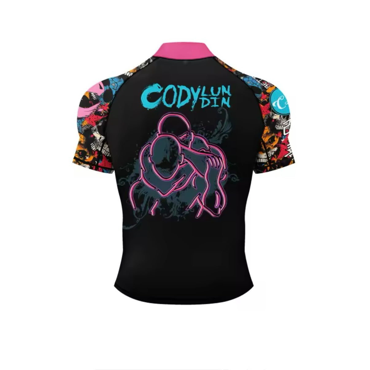 Deadly Hug Premium High Neck BJJ No Gi / MMA Set. Rash Guard, Shorts & Spats - MADE TO ORDER 2 WEEK DISPATCH