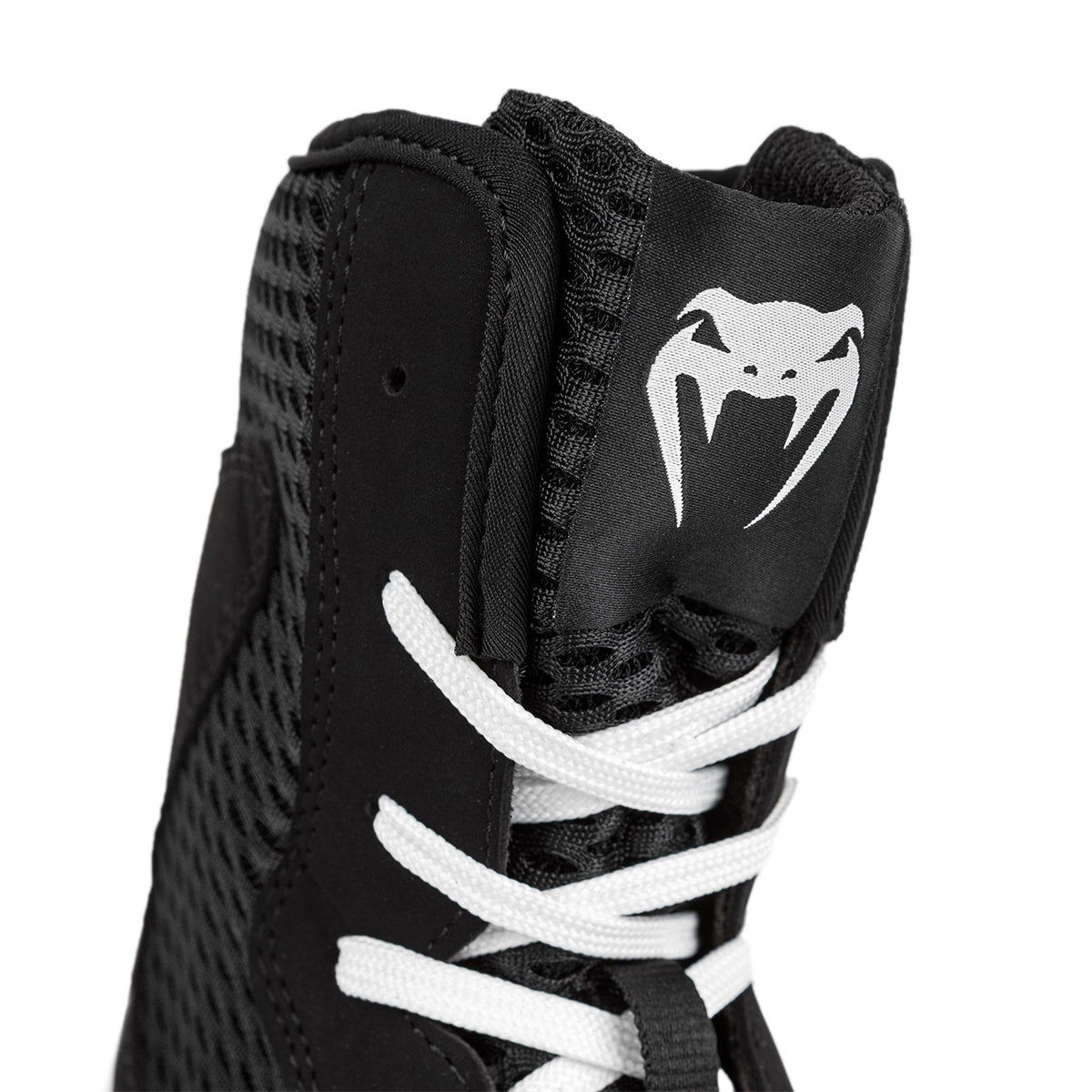 Venum Contender Mid Cut Boxing Shoes - Black