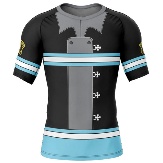 Fire Force Company 8 Premium Short Sleeve Rash Guard - MADE TO ORDER 2 WEEK DISPATCH