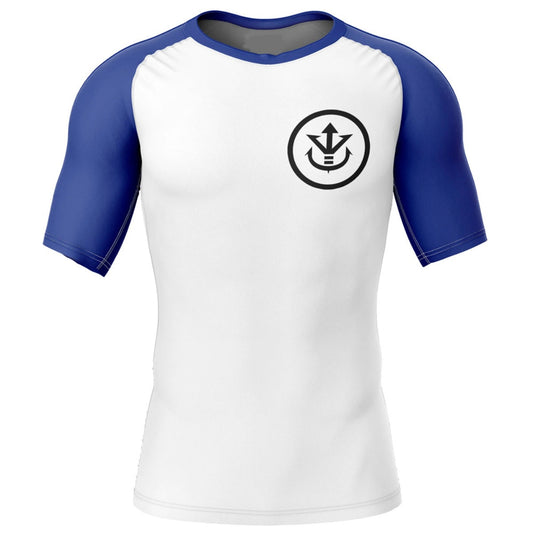 Dragon Ball Z Vegeta Premium Short Sleeve Rash Guard - MADE TO ORDER 2 WEEK DISPATCH