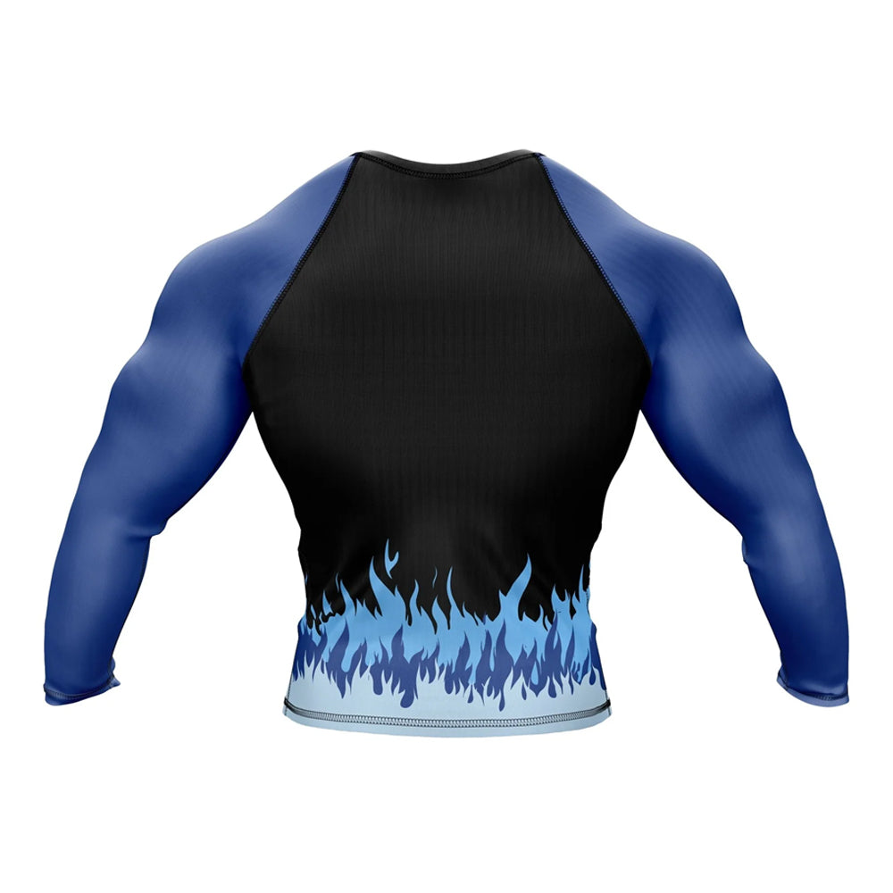 Bluey Belt Premium Long Sleeve BJJ Rash Guard