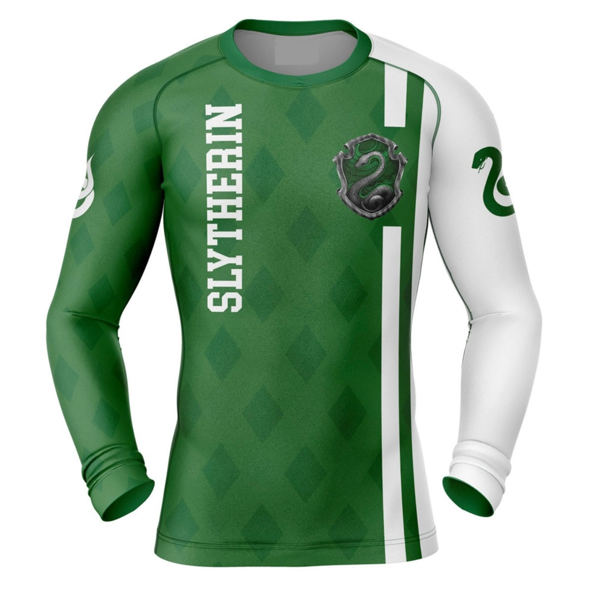 Harry Potter Slytherin Premium Rash Guard - LONG OR SHORT SLEEVE - MADE TO ORDER 2 WEEK DISPATCH