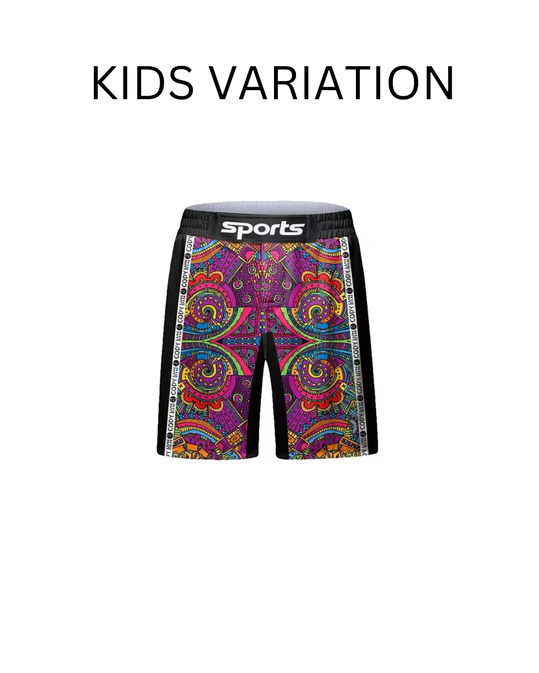 Psychedelic Premium BJJ No Gi / MMA Set. Rash Guard, Shorts & Spats - MADE TO ORDER 2 WEEK DISPATCH