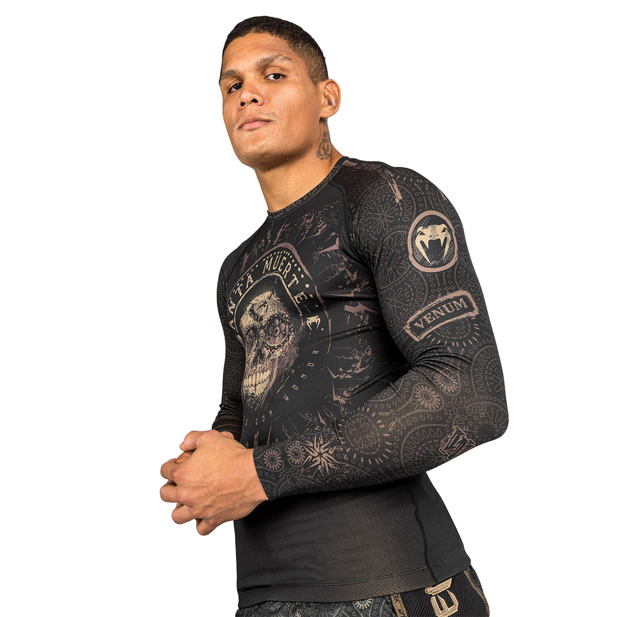 Venum Santa Muerta Long Sleeve MMA/Jiu Jitsu Rash Guard