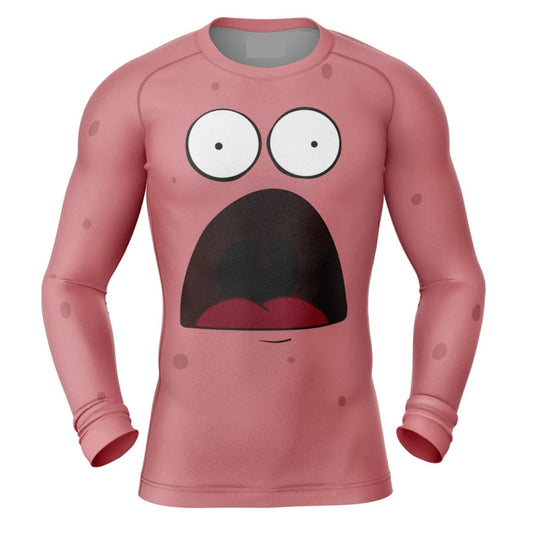Spongebob Patrick Star Premium Rash Guard - LONG OR SHORT SLEEVE - MADE TO ORDER 2 WEEK DISPATCH