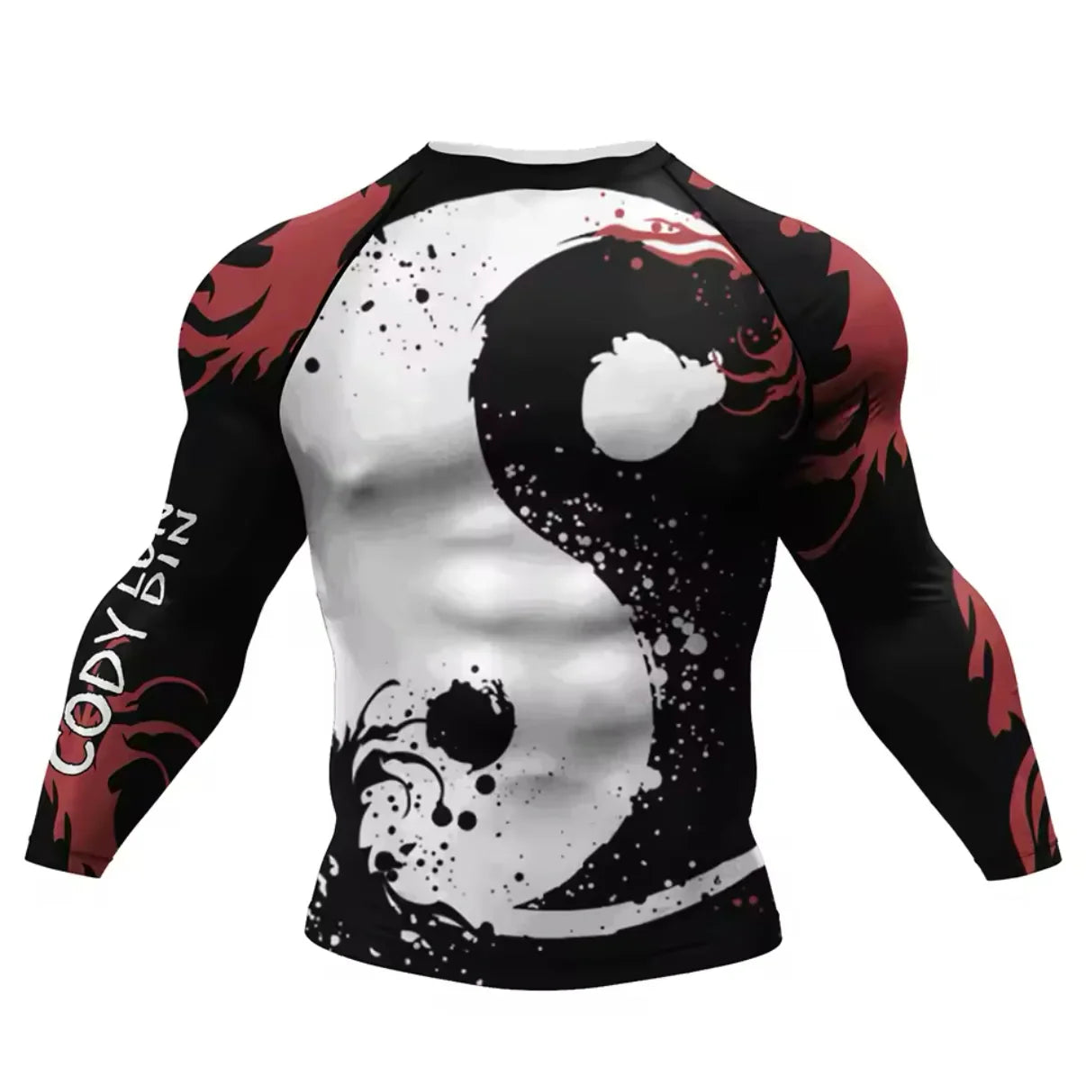 Yin Yang Premium BJJ / MMA Rash Guard - LONG & SHORT SLEEVE VARIATIONS - MADE TO ORDER 2 WEEK DISPATCH
