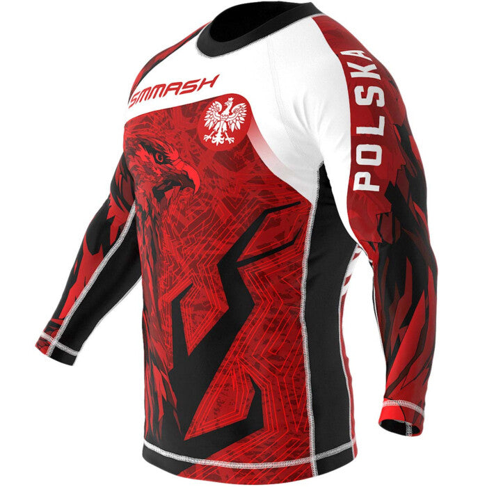 Polska (Poland) Premium Long Sleeve BJJ Rash Guard