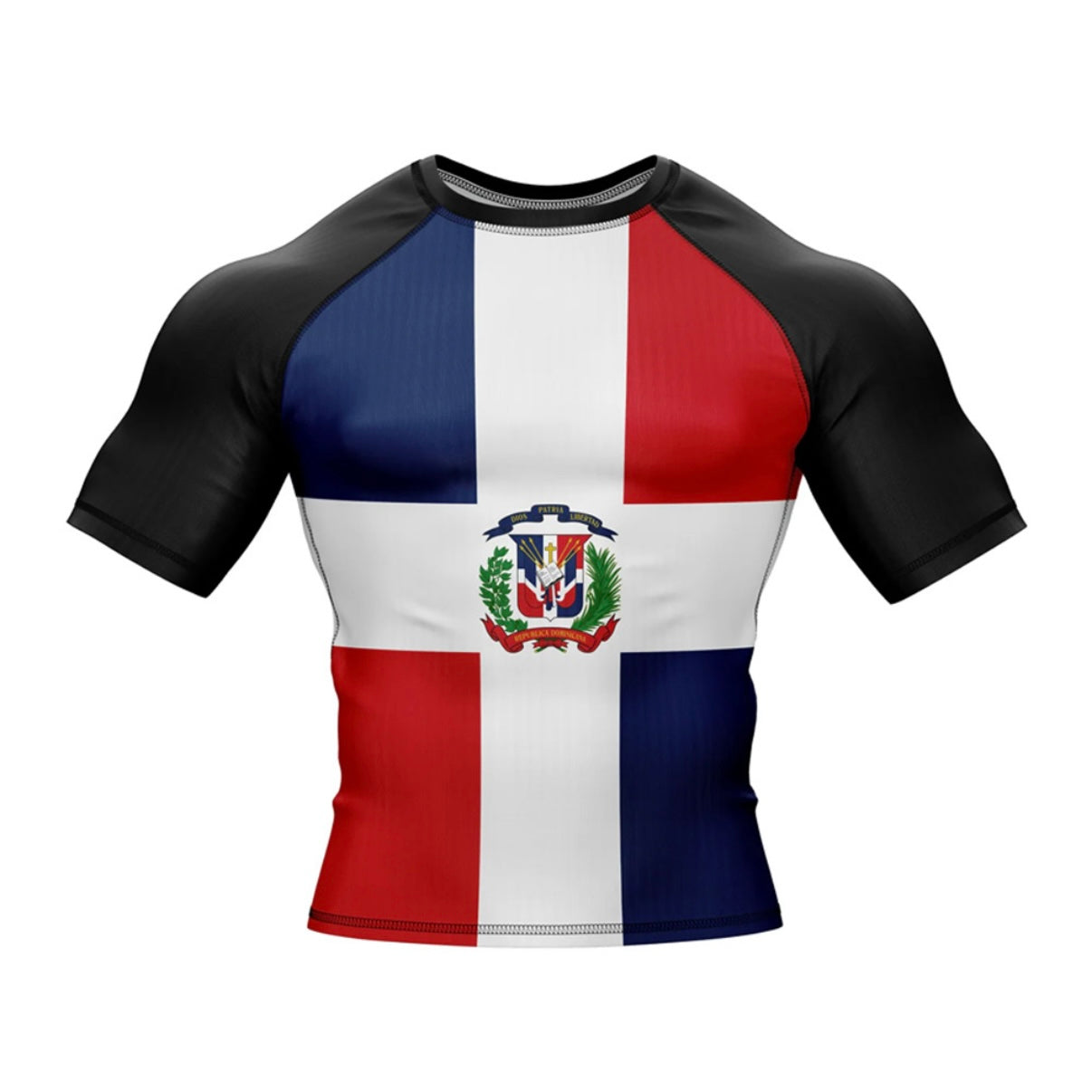 Dominican Republic Premium Rash Guard - LONG OR SHORT SLEEVE - MADE TO ORDER 2 WEEK DISPATCH