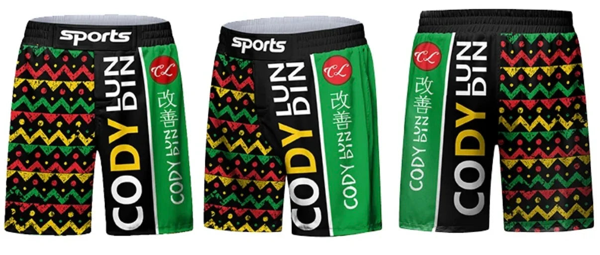 Reggae Premium BJJ No Gi / MMA Grappling Shorts - MADE TO ORDER 2 WEEK DISPATCH