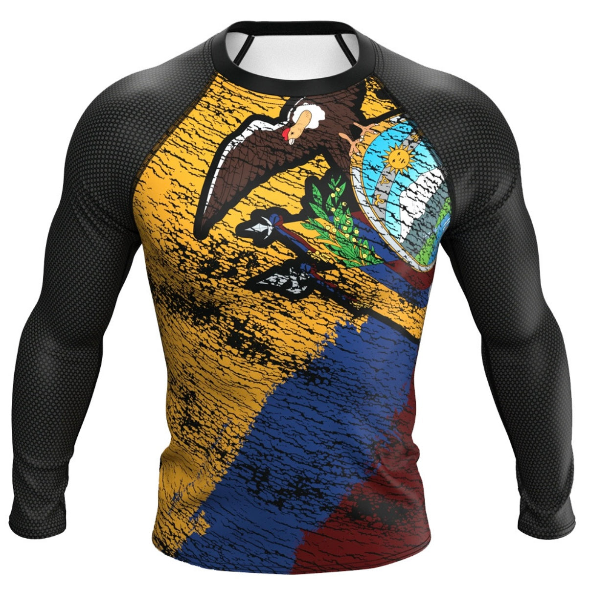 Ecuador Premium Rash Guard - LONG OR SHORT SLEEVE - MADE TO ORDER 2 WEEK DISPATCH