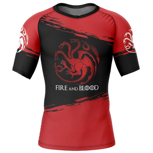 Game of Thrones Targaryen Premium Rash Guard - LONG OR SHORT SLEEVE - MADE TO ORDER 2 WEEK DISPATCH