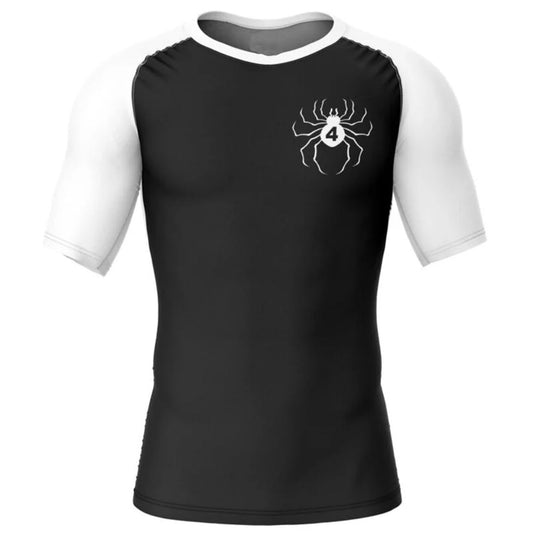 Hunter X Hunter Black Phantom Troupe Number Fourth Premium Short Sleeve Rash Guard - MADE TO ORDER 2 WEEK DISPATCH