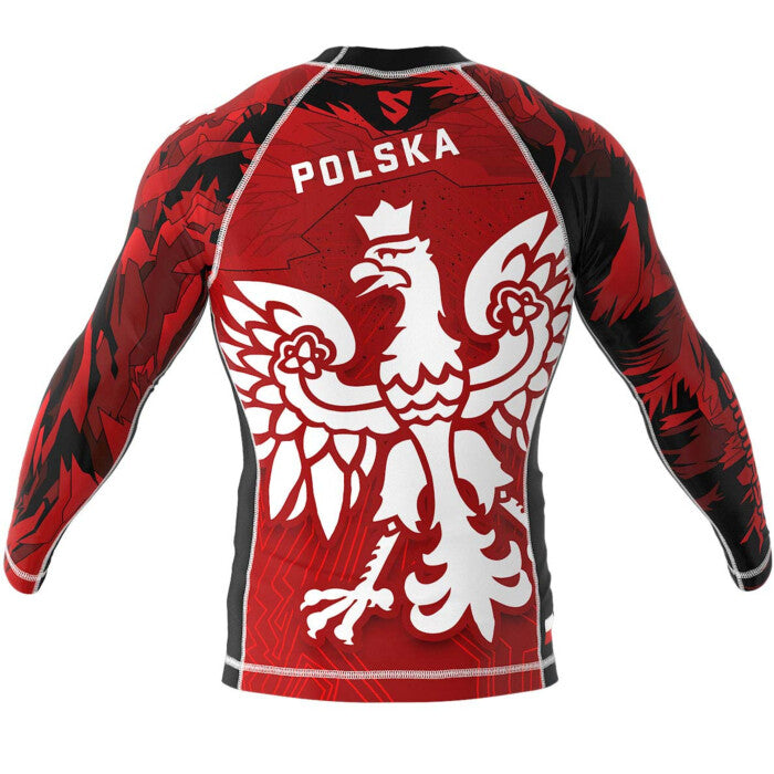 Polska (Poland) Premium Long Sleeve BJJ Rash Guard