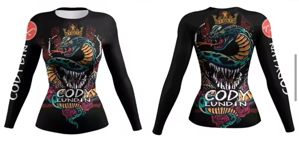 Women’s Snake King Premium BJJ / MMA Rash Guard - MADE TO ORDER 2 WEEK DISPATCH