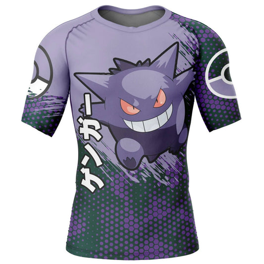 Pokemon Gengar Attack Premium Short Sleeve Rash Guard - MADE TO ORDER 2 WEEK DISPATCH