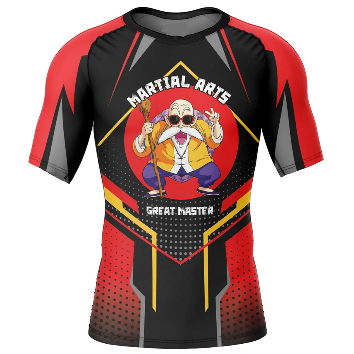 Dragon Ball Z Turtle School Master Roshi Premium Rash Guard - LONG OR SHORT SLEEVE - MADE TO ORDER 2 WEEK DISPATCH
