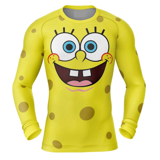 Spongebob Square Pants Premium Rash Guard - LONG OR SHORT SLEEVE - MADE TO ORDER 2 WEEK DISPATCH