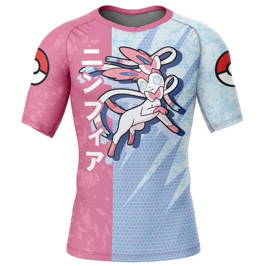 Pokemon Sylveon Premium Short Sleeve Rash Guard - MADE TO ORDER 2 WEEK DISPATCH