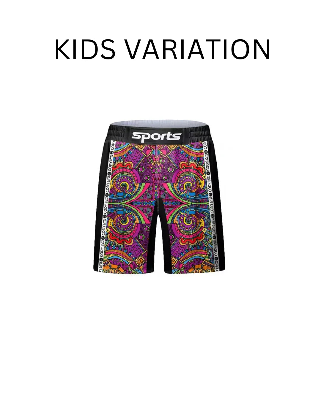Psychedelic Premium BJJ No Gi / MMA Grappling Shorts - MADE TO ORDER 2 WEEK DISPATCH