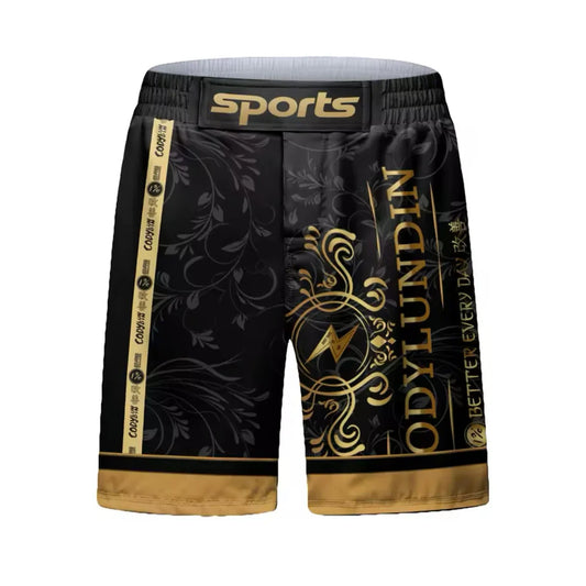 Black & Gold Premium BJJ No Gi / MMA Grappling Shorts - MADE TO ORDER 2 WEEK DISPATCH