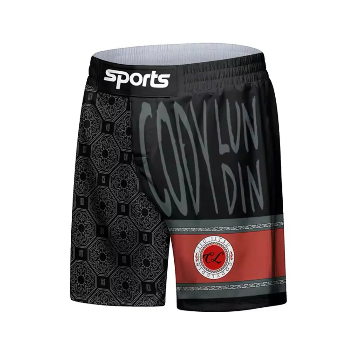 Black & Red Premium BJJ No Gi / MMA Grappling Shorts - MADE TO ORDER 2 WEEK DISPATCH