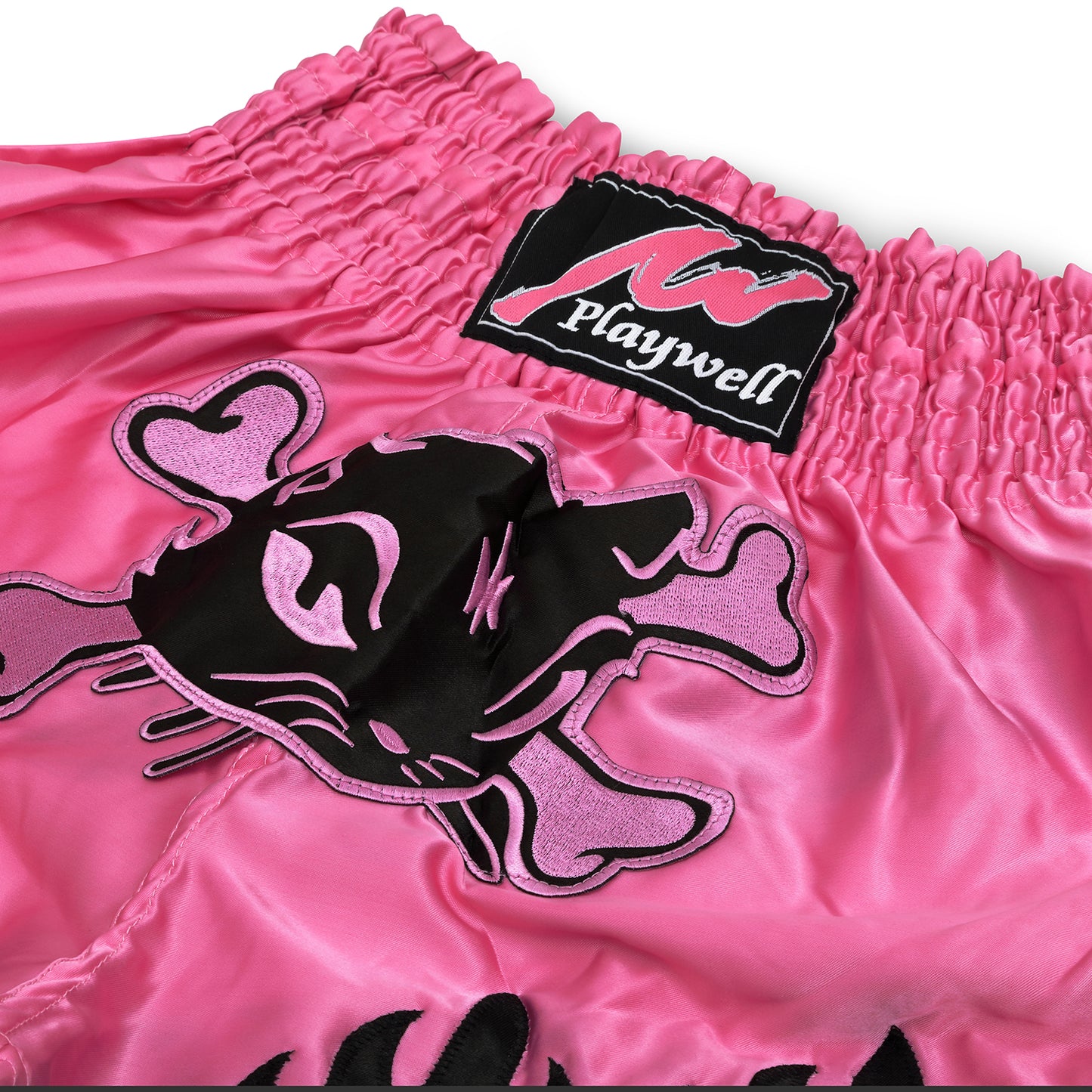 Ladies Pink Satin Training Shorts