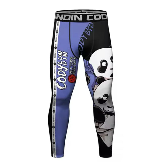 Judo Panda Premium Compression Spats for BJJ, MMA, Wrestling, CrossFit, Yoga, Running, Cycling, and More - MADE TO ORDER 2 WEEK DISPATCH