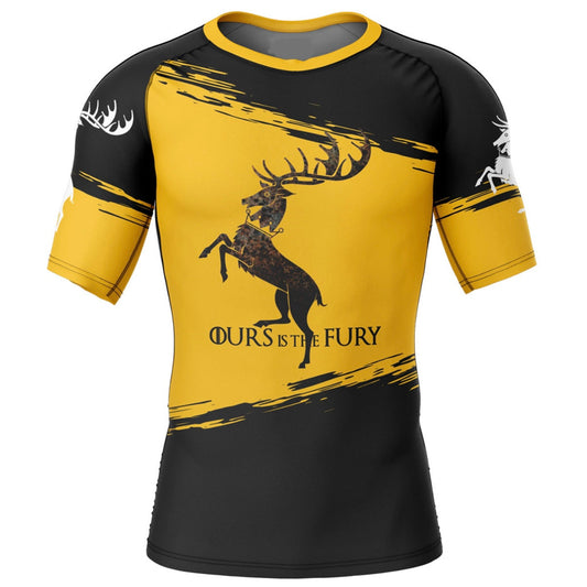 Game of Thrones Baratheon Premium Short Sleeve Rash Guard - MADE TO ORDER 2 WEEK DISPATCH