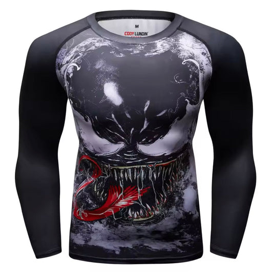 Venom Roller Premium BJJ / MMA Rash Guard - LONG & SHORT SLEEVE VARIATIONS - MADE TO ORDER 2 WEEK DISPATCH