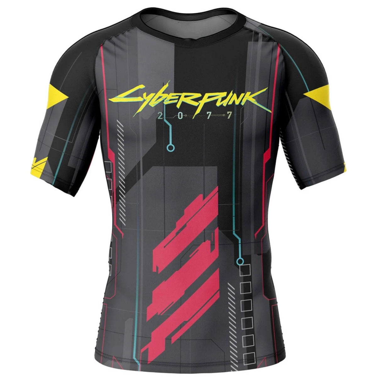 Cyberpunk 2077 Premium Rash Guard - LONG OR SHORT SLEEVE - MADE TO ORDER 2 WEEK DISPATCH