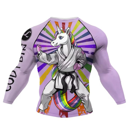 Unicorn Premium BJJ / MMA Rash Guard - LONG & SHORT SLEEVE VARIATIONS - MADE TO ORDER 2 WEEK DISPATCH