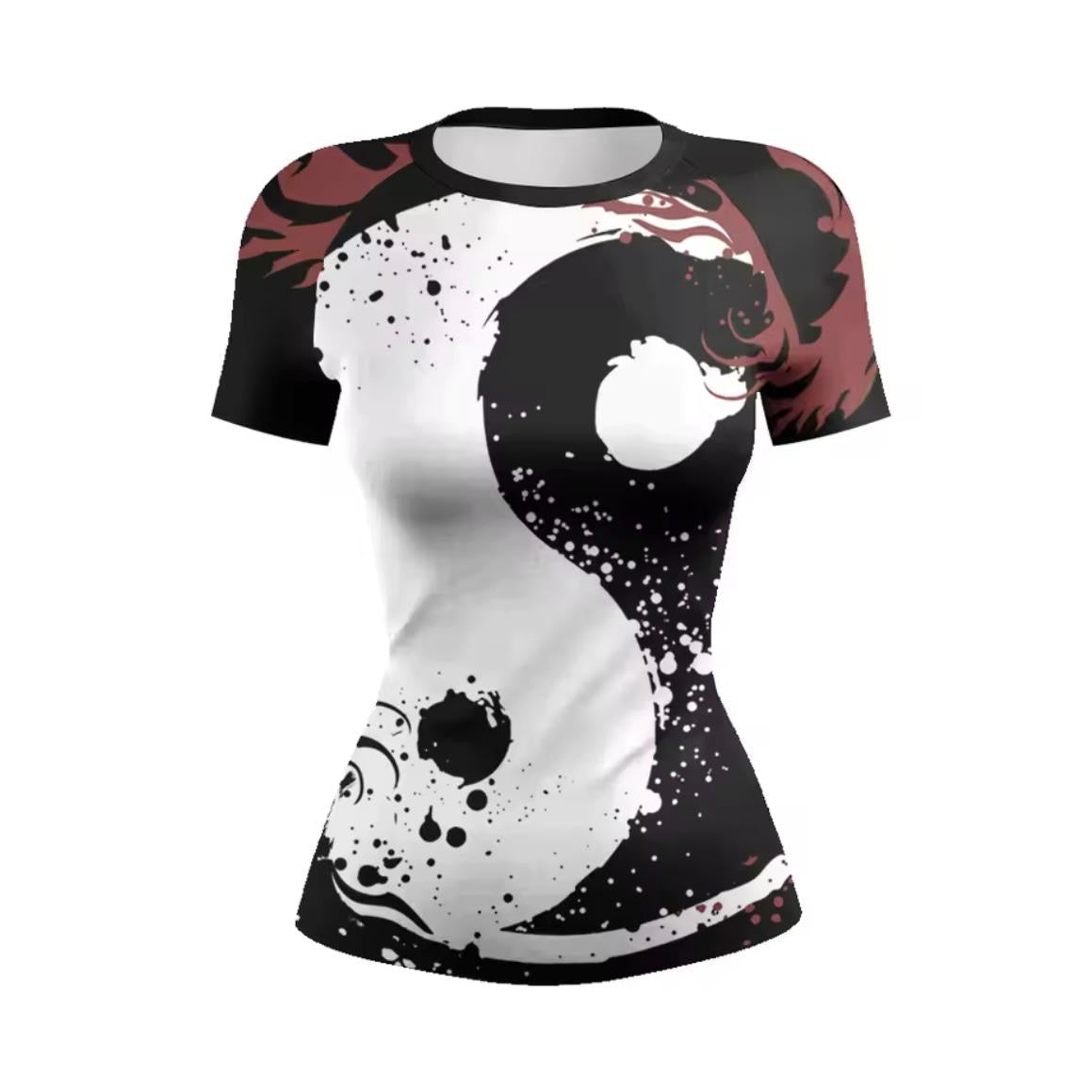 Women’s Yin Yang Premium BJJ / MMA Rash Guard - MADE TO ORDER 2 WEEK DISPATCH