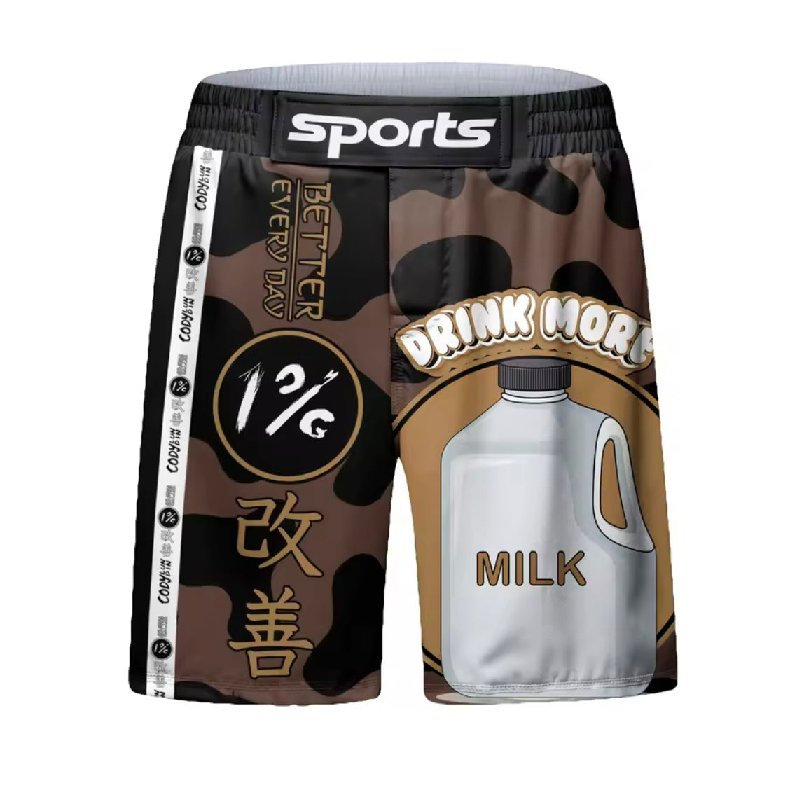 Milk Premium BJJ No Gi / MMA Set. Rash Guard, Shorts & Spats - MADE TO ORDER 2 WEEK DISPATCH