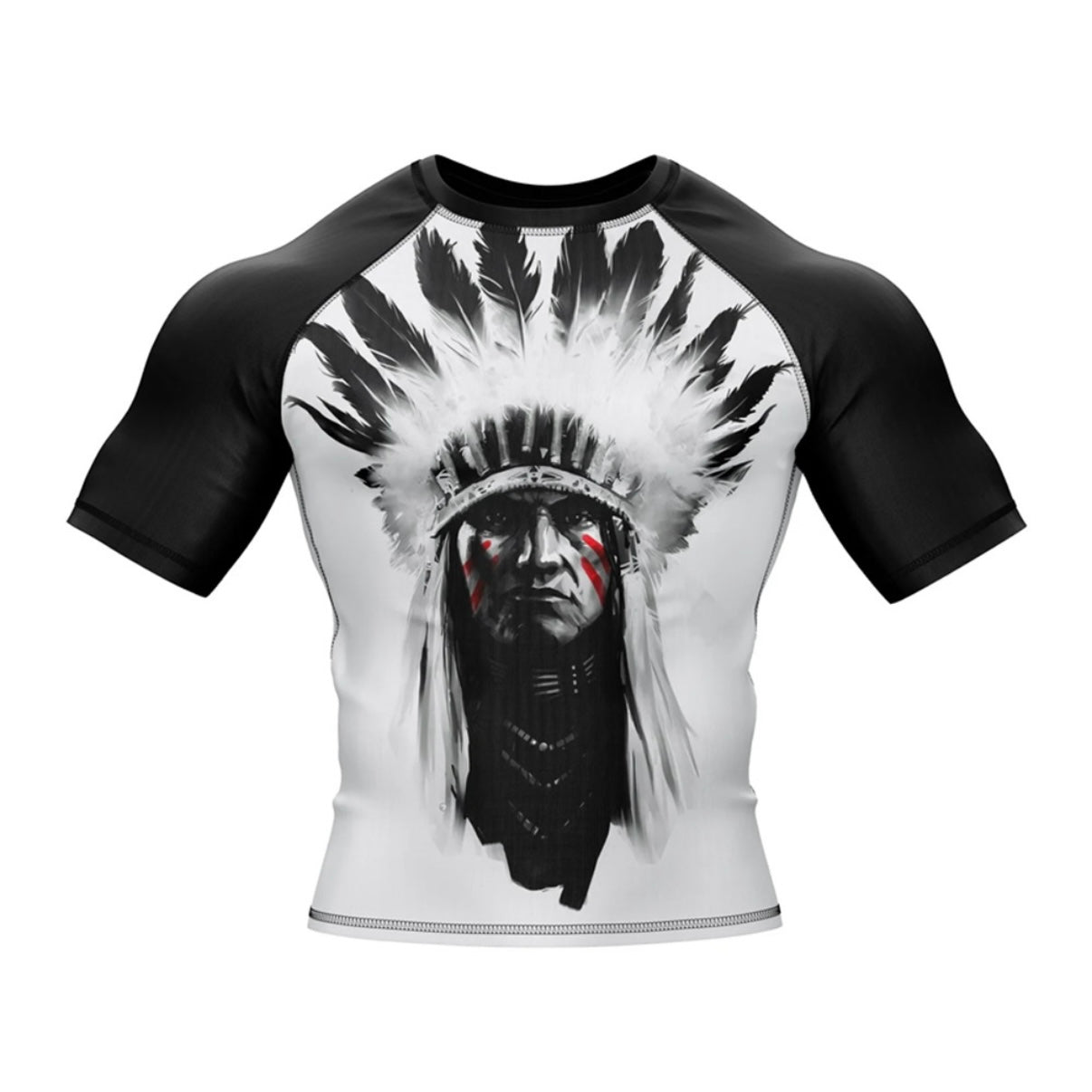 Native Warrior Premium Rash Guard - LONG OR SHORT SLEEVE - MADE TO ORDER 2 WEEK DISPATCH