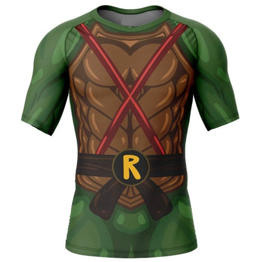 Teenage Mutant Ninja Turtle Raphael Premium Short Sleeve Rash Guard - MADE TO ORDER 2 WEEK DISPATCH