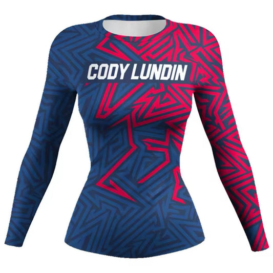 Women’s Abstract Geometric Premium BJJ / MMA Rash Guard - MADE TO ORDER 2 WEEK DISPATCH