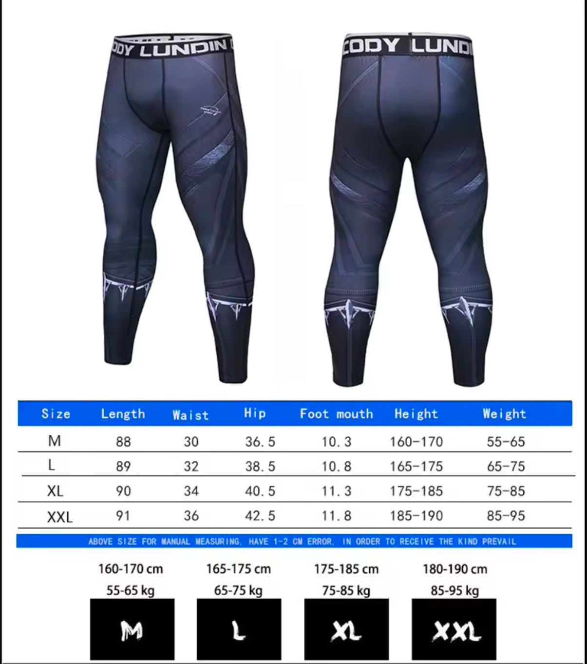 Black Panther Premium BJJ No Gi Set. Includes Rash Guard, Shorts & Spats