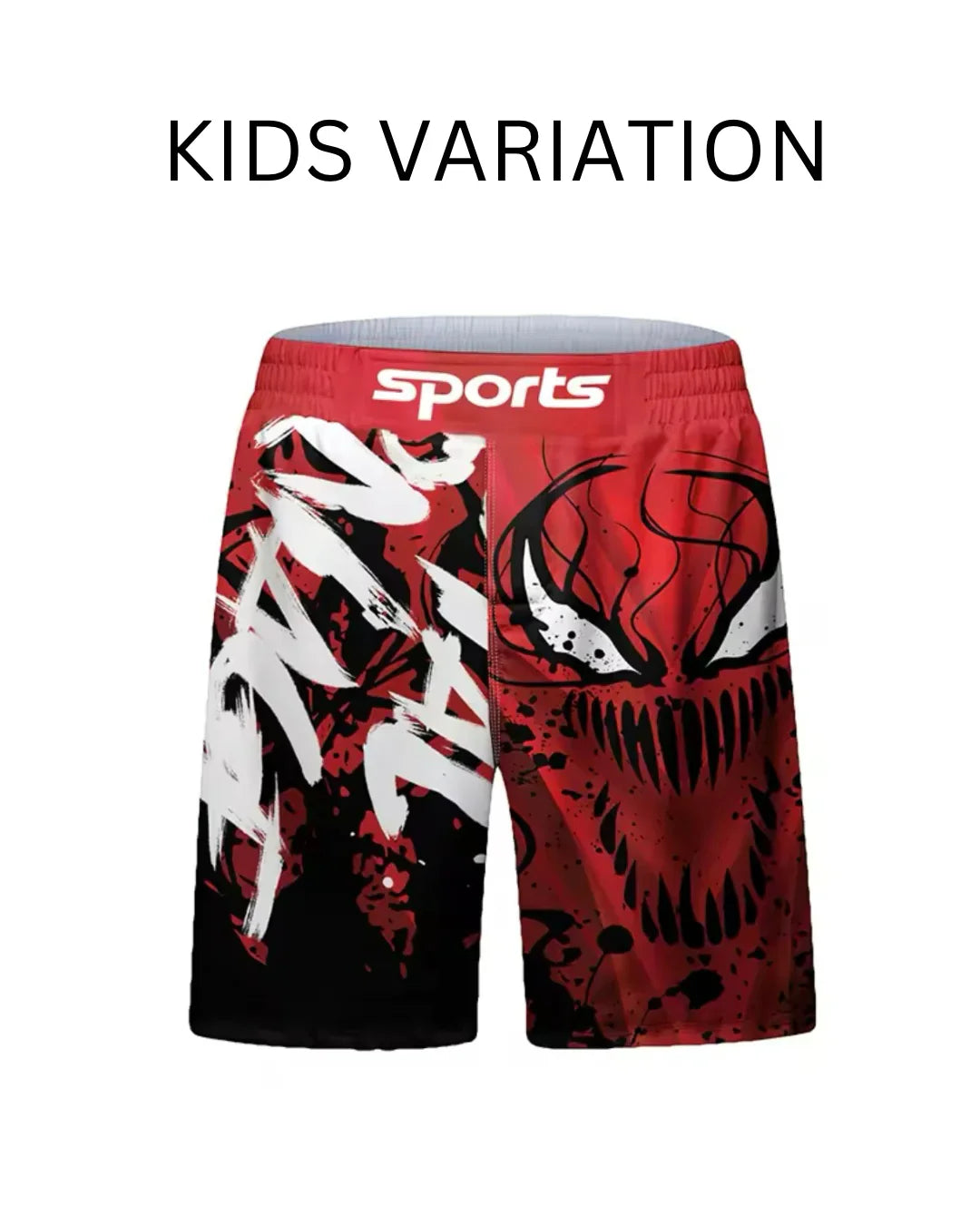 Red Carnage Premium BJJ No Gi / MMA Grappling Shorts - MADE TO ORDER 2 WEEK DISPATCH