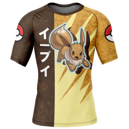 Pokemon Eevee Premium Short Sleeve Rash Guard - MADE TO ORDER 2 WEEK DISPATCH