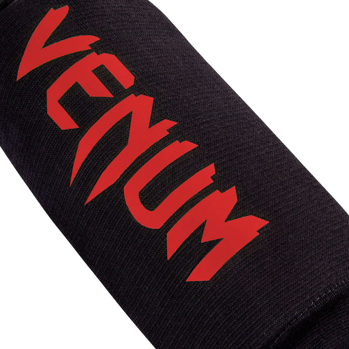 Venum Contact ElastIcated Shin Guards - Black/Red