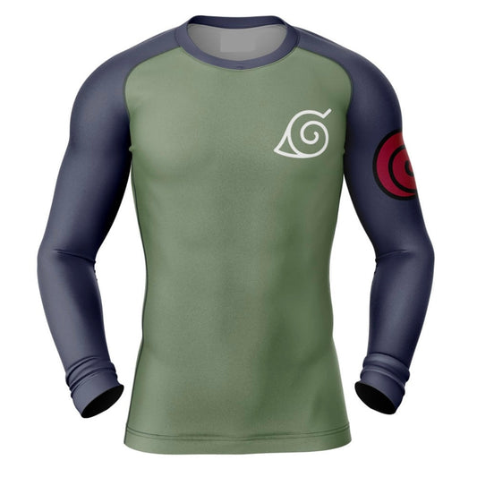 Naruto Konohagakure Jounin Premium Rash Guard - LONG OR SHORT SLEEVE - MADE TO ORDER 2 WEEK DISPATCH
